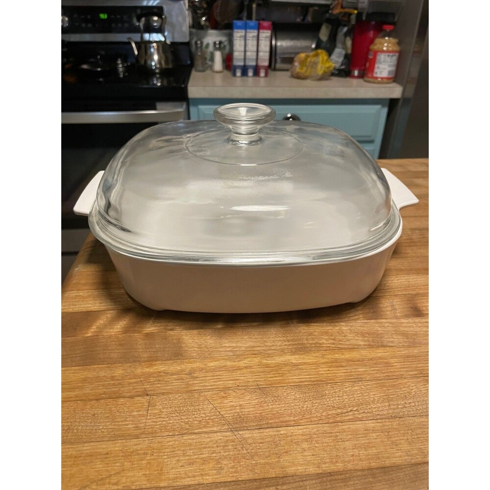 Rare Vintage Corning Ware MW A-10 Microwave Browning Dish w/ Lid USA